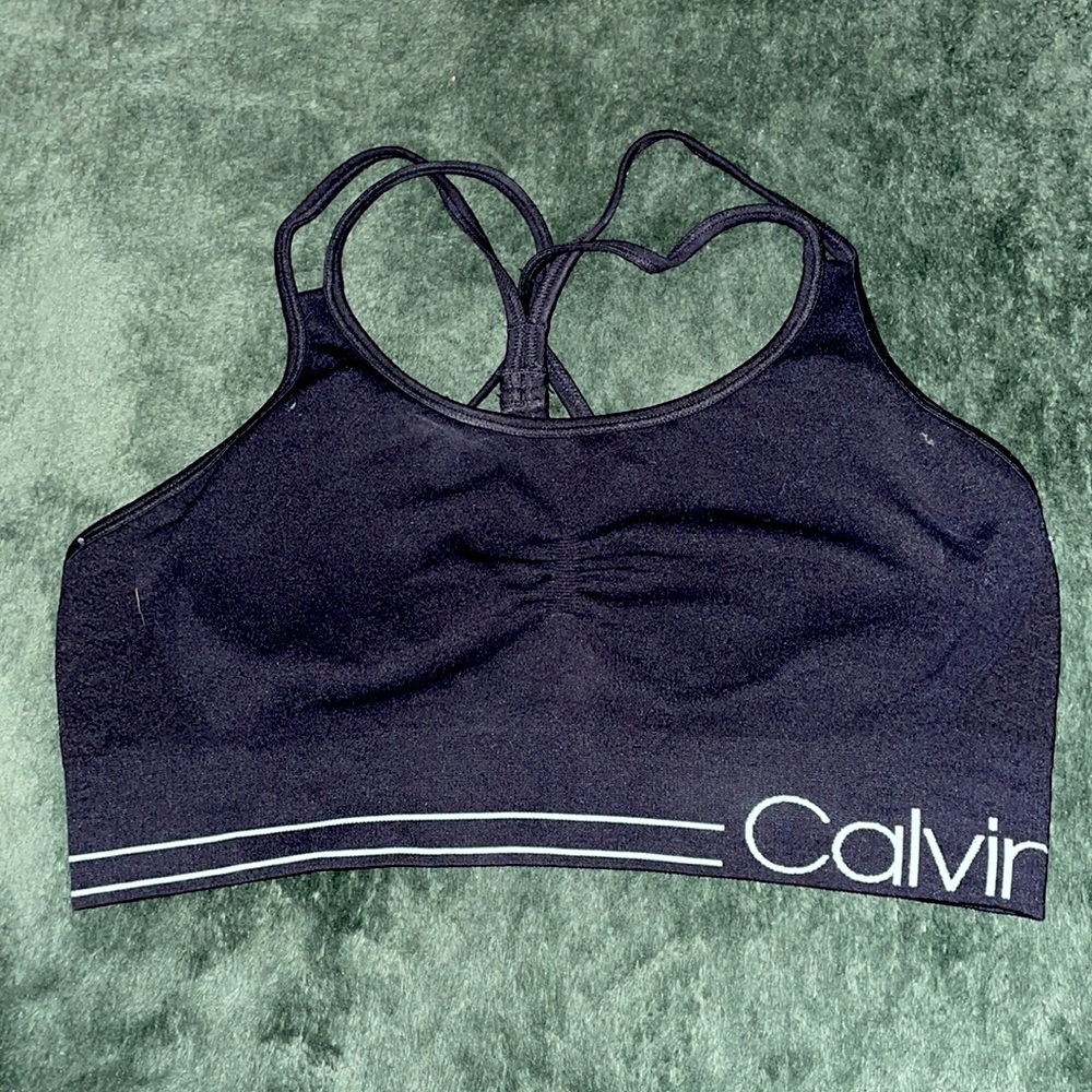 CALVIN KLEIN sports bra black womens